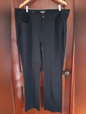 New NYDJ Marilyn Straight Plus Black Soft Jeans 20W
